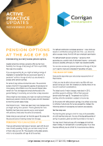 Pension options at the age of 55